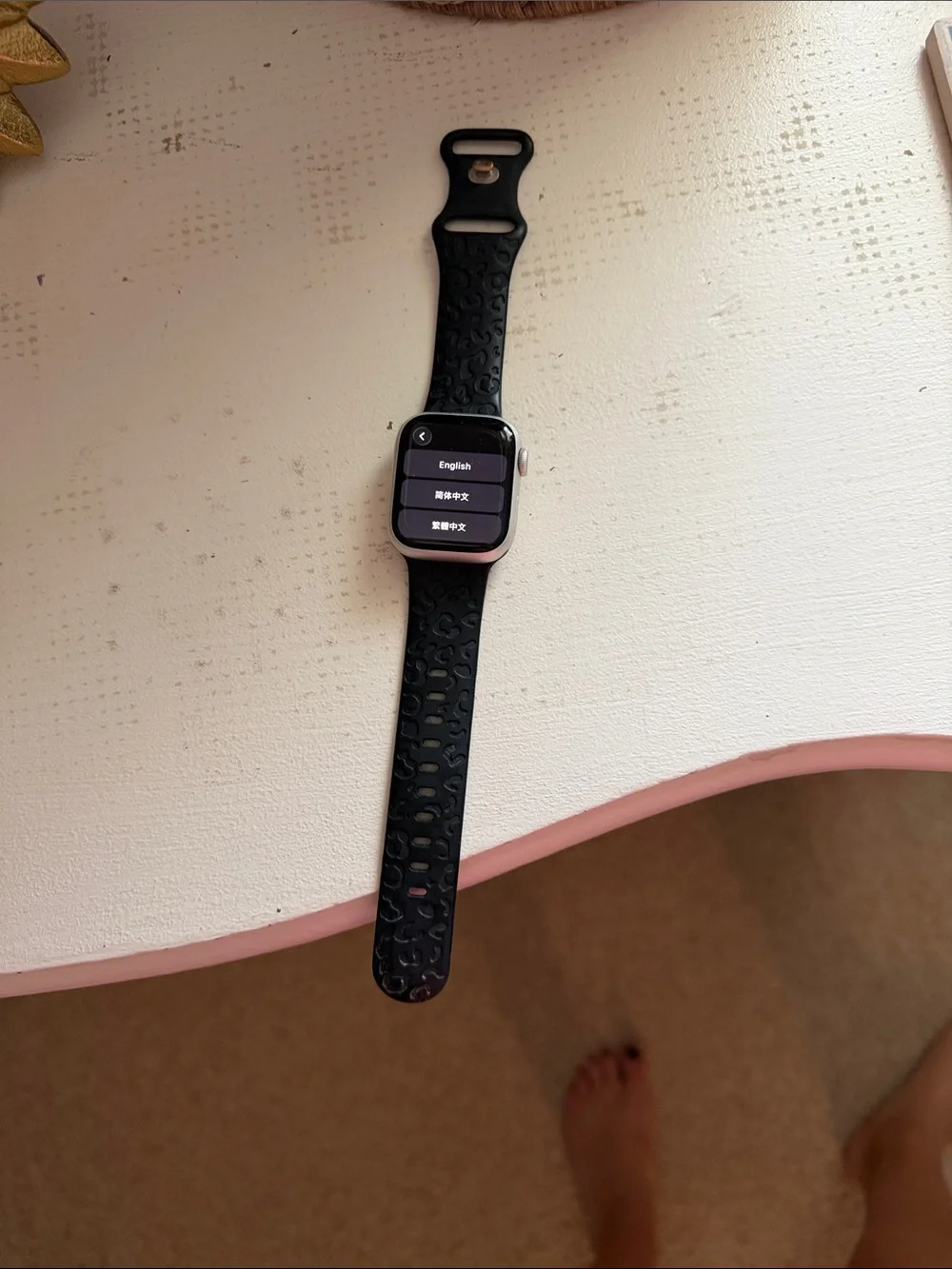 Apple Smartwatch with Black Sport Band